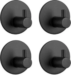 Trendfield Handdoekhaakjes Zelfklevend Rond - 4 Zwarte Handdoek Haakjes - Ronde Handdoekhaak - Zwart 15 Trendfield Handdoekhaakjes Zelfklevend Rond - 4 Zwarte Handdoek Haakjes - Ronde Handdoekhaak - Zwart -Badkamer Wijs 1126x1200 3