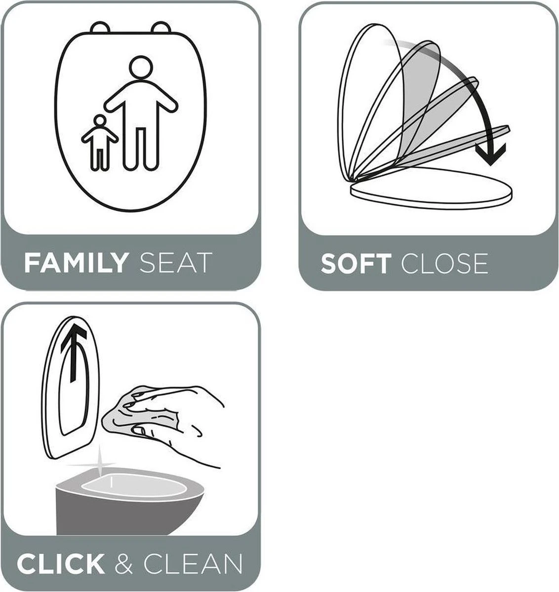 Tiger Tulsa - Toiletbril Met Deksel - WC Bril - Thermoplast Zwart 8 Tiger Tulsa - Toiletbril Met Deksel - WC Bril - Thermoplast Zwart - Afbeelding 6