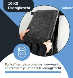 Sanics Handdoekrek Zwart 40 CM – Badkamer Of Keuken – Handdoekstang Zelfklevend – Handdoekhouder -Badkamer Wijs 1132x1200 4