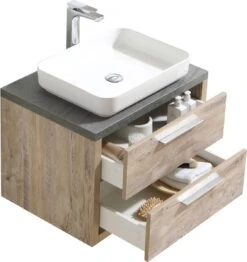 Badplaats Badkamermeubel Set Indiana 70 Cm - Hout Look - Badmeubel Met Spiegel -Badkamer Wijs 1133x1200 3