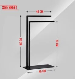 LOMAZOO Handdoekrek Badkamer Zwart - Handdoekenrek Badkamer - Handdoekhouder Staand Roma 8 LOMAZOO Handdoekrek Badkamer Zwart - Handdoekenrek Badkamer - Handdoekhouder Staand Roma -Badkamer Wijs 1135x1200 2