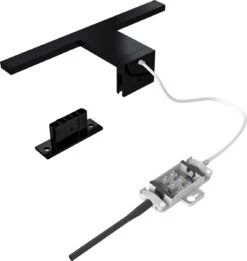 B.K.Licht - LED Spiegellamp - Zwart - Badkamerlamp - Spiegelverlichting - L:30cm - IP44 - 4.000K - 780 Lumen - 5W LED -Badkamer Wijs 1136x1200