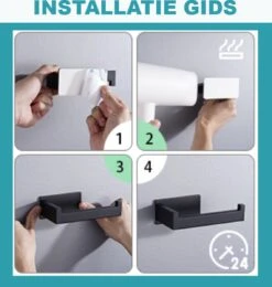 Merkloos Novalits - RVS Toiletrolhouder Zonder Boren - WC Rolhouder Zelfklevend - Inclusief RVS Handdoekhaakje - Zwart 12 Merkloos Novalits - RVS Toiletrolhouder Zonder Boren - WC Rolhouder Zelfklevend - Inclusief RVS Handdoekhaakje - Zwart -Badkamer Wijs 1139x1200 1