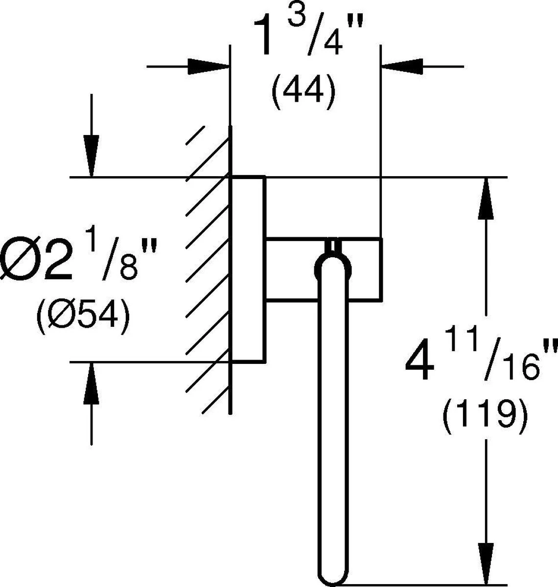 GROHE Essentials Toiletrolhouder - Zonder Klep - Chroom - 40689001 4 GROHE Essentials Toiletrolhouder - Zonder Klep - Chroom - 40689001 - Afbeelding 2