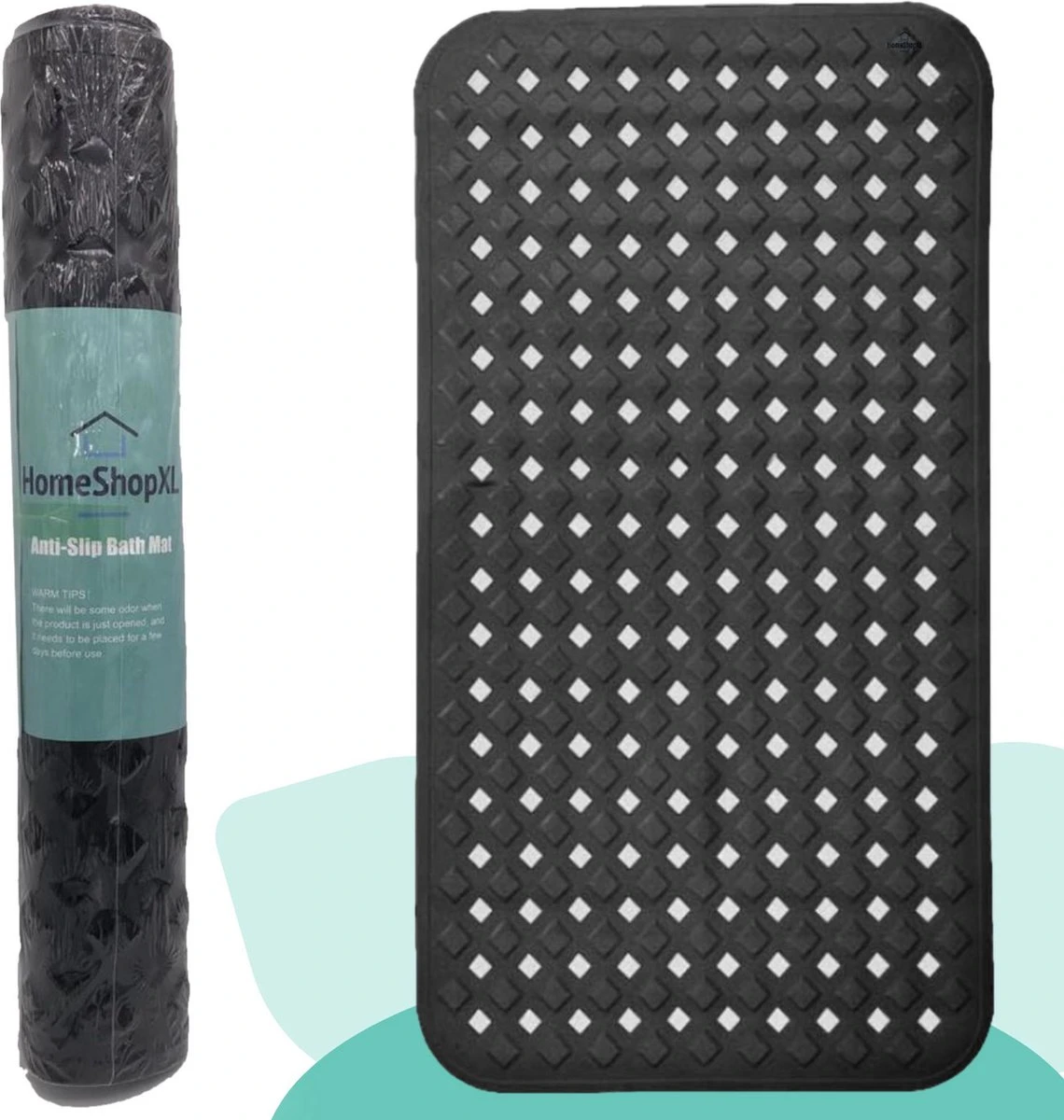 The Original - Douchemat Antislip - Zwart - 88x40cm - Antislipmat Badmat Voor Bad & Douche - Anti Slip Mat Met Zuignappen 10 The Original - Douchemat Antislip - Zwart - 88x40cm - Antislipmat Badmat Voor Bad & Douche - Anti Slip Mat Met Zuignappen - Afbeelding 8