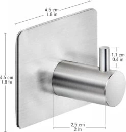 Tatkraft George Heavy Duty Zelfklevende Wandhaakjes - RVS Handdoekhouder Haak - Muur Ophang Zelfklevend Muurhaak Ophanghaakjes - Handdoekklem Keuken Ophanghaak Zonder Boren - Wand Theedoek / Handdoek Houder - Universeel Gebruik - Set Van 4 Stuks -Badkamer Wijs 1142x1200