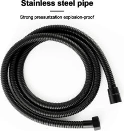 Merkloos Bidet Handdouche - Shattaf - Bidet Sproeier - Bidetkraan - Handheld Bidet Spray Met 120 Cm Doucheslang / Houder- Zwart -Badkamer Wijs 1142x1200 6