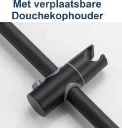 Moodcare® Glijstang - Douche Glijstang - 70 Cm - Mat Zwart - Zonder Boren -Badkamer Wijs 1143x1200 1