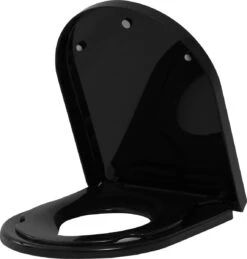 Kamyra® Antibacteriële Toiletbril Met Verkleiner & Softclose - Voor Volwassenen/Kinderen - Toiletbrillen, WC Bril, Brillen, Toiletzitting - D-Vorm - 45.4x36.1 Cm - Zwart -Badkamer Wijs 1145x1200 7