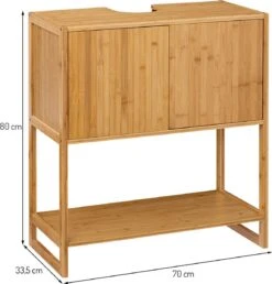 Merkloos Eazy Living Wastafel Kast Léonois Hout -Badkamer Wijs 1148x1200 10