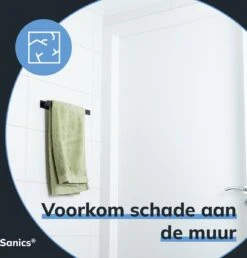 Sanics Handdoekrek Zwart 40 CM – Badkamer Of Keuken – Handdoekstang Zelfklevend – Handdoekhouder -Badkamer Wijs 1148x1200 4