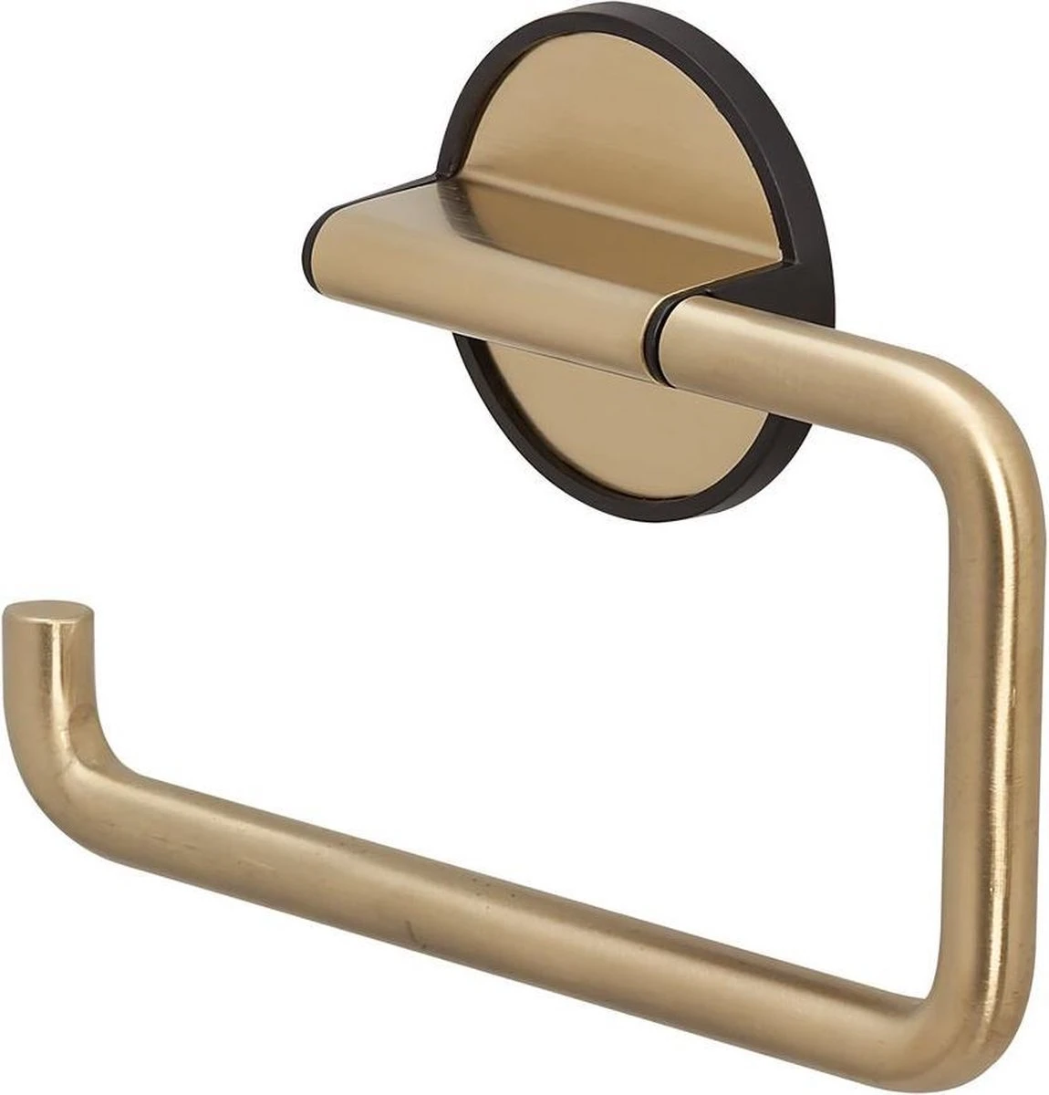 Tiger Tune - Toiletaccessoireset - Toiletborstel Met Houder - Toiletrolhouder Zonder Klep - Handdoekhaak – Messing Geborsteld / Zwart 12 Tiger Tune - Toiletaccessoireset - Toiletborstel Met Houder - Toiletrolhouder Zonder Klep - Handdoekhaak – Messing Geborsteld / Zwart - Afbeelding 10