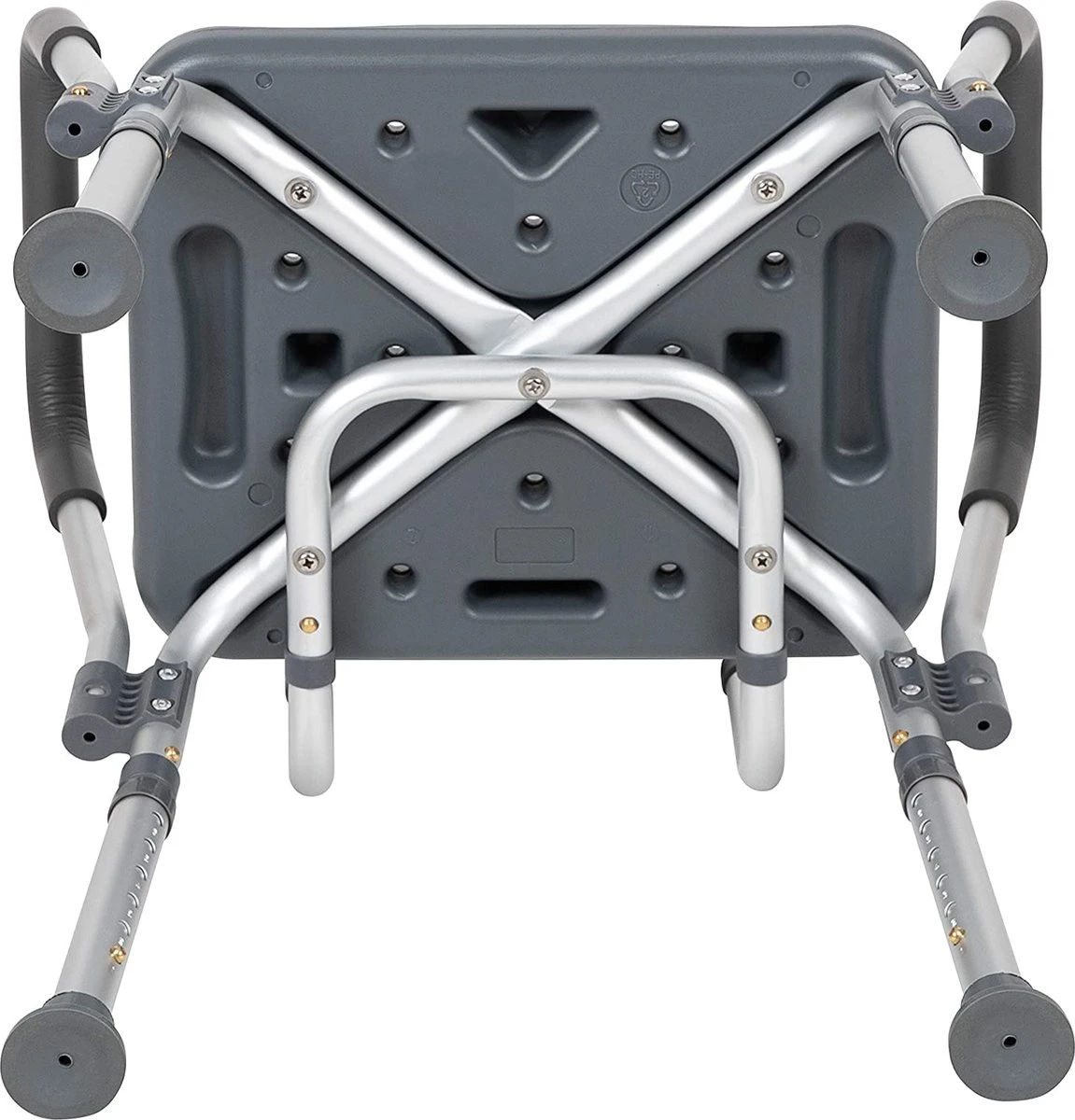 BY JRM Douchestoel En Douchekruk Met Afneembare Rugleuning En Armleuning – 30 Dagen Uitproberen - Anti Slip – Verstelbare Hoogte - Douchekrukje - Grijs 13 BY JRM Douchestoel En Douchekruk Met Afneembare Rugleuning En Armleuning – 30 Dagen Uitproberen - Anti Slip – Verstelbare Hoogte - Douchekrukje - Grijs - Afbeelding 11