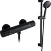 Merkloos Opbouw Doucheset - TS-002 - Black - Handdouche - Thermostaatkraan - Mat Zwart -Badkamer Wijs 1152x1200 10