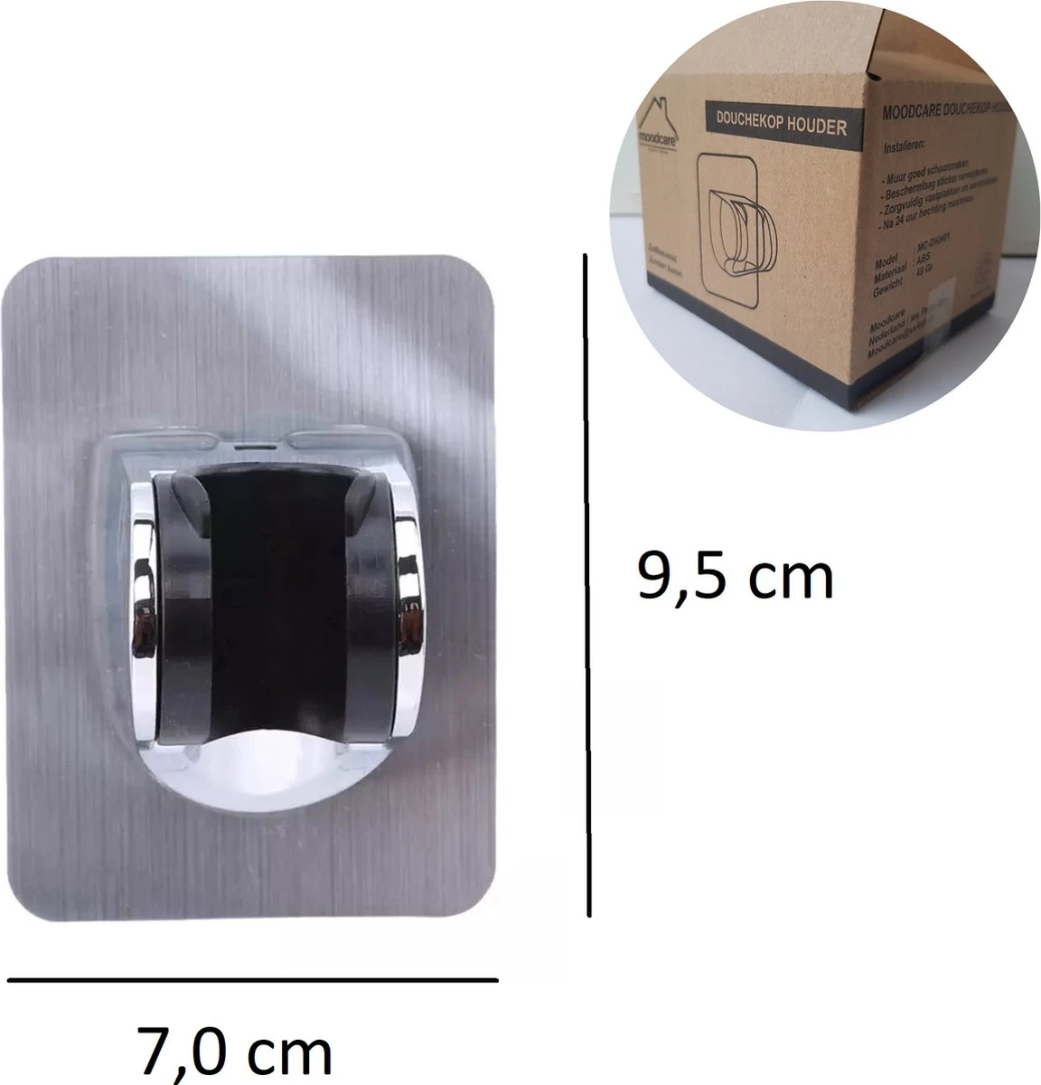 Merkloos Douchekophouder – Douchekop Houder – Handdouchehouder – Douchehouder - Zonder Boren – Verstelbaar - Zelfklevend - Met Haakje 9 Merkloos Douchekophouder – Douchekop Houder – Handdouchehouder – Douchehouder - Zonder Boren – Verstelbaar - Zelfklevend - Met Haakje - Afbeelding 7