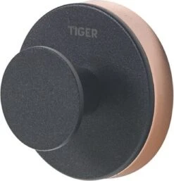 Tiger Urban - Handdoekhaak Groot (1x) - ø 5 Cm - Inclusief 2 Decorringen - Zwart -Badkamer Wijs 1154x1200 5