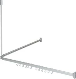 Sealskin Easy Roll 90x90x90 Cm - Aluminium - Mat Zilver -Badkamer Wijs 1155x1200 11