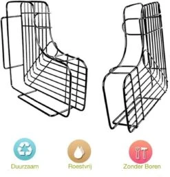 HomeBasics Zelfklevend Doucherek | Zwart | Zonder Boren | Doucherek Met Zuignap | Zuignappen | Doucherek Hoek | Badrek | Douchemandje | Keukenrek | Specerijenrek | Kruidenrek 11 HomeBasics Zelfklevend Doucherek | Zwart | Zonder Boren | Doucherek Met Zuignap | Zuignappen | Doucherek Hoek | Badrek | Douchemandje | Keukenrek | Specerijenrek | Kruidenrek -Badkamer Wijs 1155x1200 8