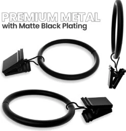 BOTC Gordijnringen Met Klem - 38 MM - Zwarte - Sets Van 20 Stucks -Badkamer Wijs 1156x1200 5