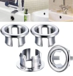 SVH Company Wasbak Overloop Rozet Gootsteen Ring - Rond - Chroom Zilver - 4 Stuks -Badkamer Wijs 1157x1200 8