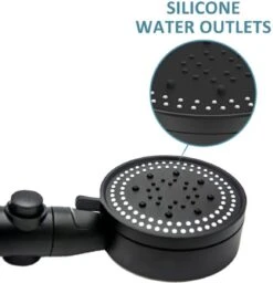 Imperatoris | DoucheSet - Douchekop Met Slang, Houder & Badmuts/Douchemuts - Waterbesparend – Hoge Druk – Regendouche - Zwart Mat -Badkamer Wijs 1159x1200 1