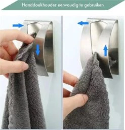 RVS Handdoekhouder 2 Stuks - Zelfklevend - Design Handdoek / Theedoek Klem - Handdoek Klem - Handdoek Haak 10 RVS Handdoekhouder 2 Stuks - Zelfklevend - Design Handdoek / Theedoek Klem - Handdoek Klem - Handdoek Haak -Badkamer Wijs 1160x1200 1