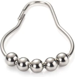 BOTC Gordijnringen - 12 Stuks Gordijn Haken - Gordijnhaken- RVS Gordijn Ringen Voor Gordijn Roede - Sliver -Badkamer Wijs 1165x1200 6