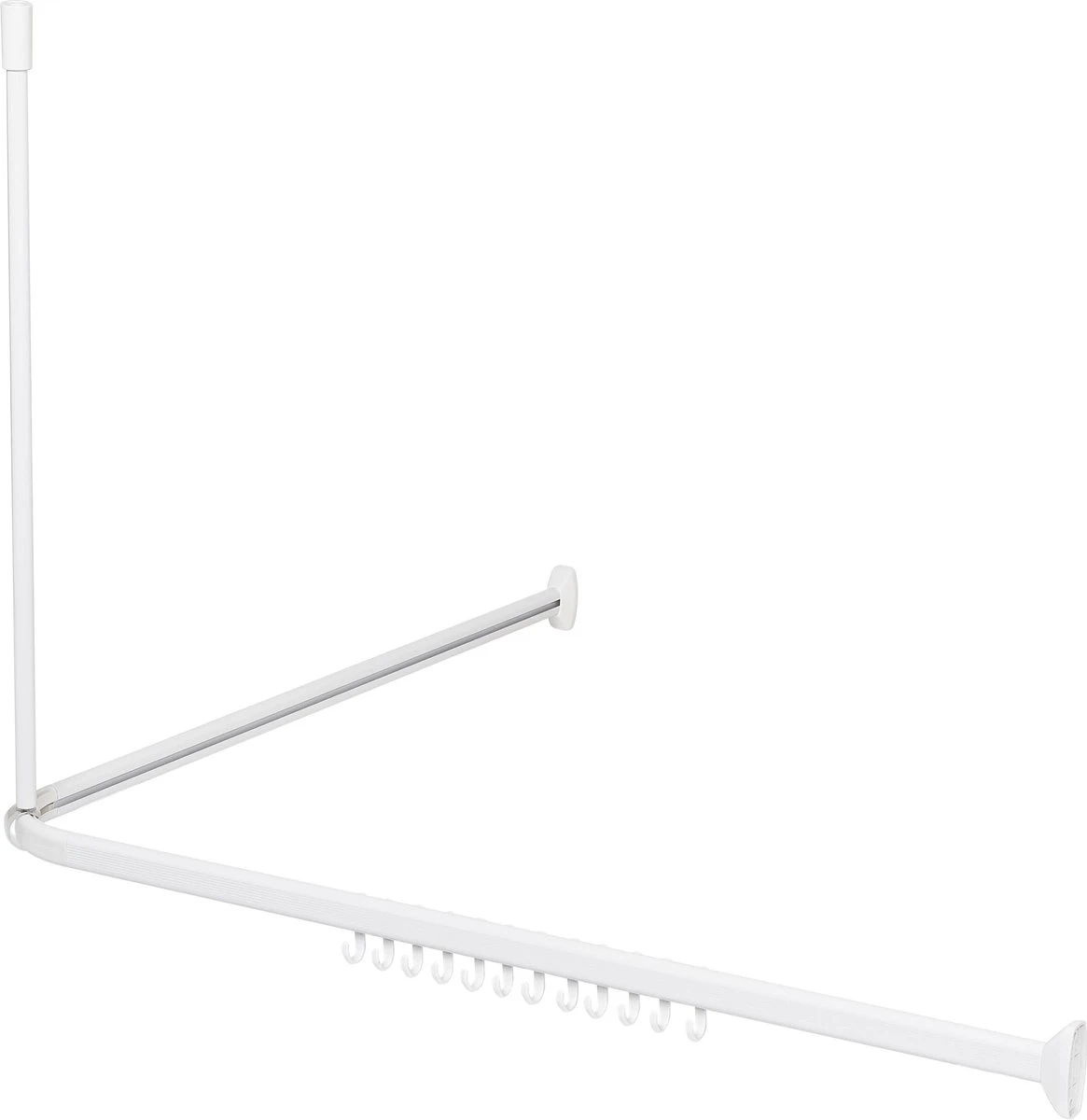 Sealskin - Easy Roll Douchegordijnstangset - 90x90x90 Cm - Wit 12 Sealskin - Easy Roll Douchegordijnstangset - 90x90x90 Cm - Wit - Afbeelding 10