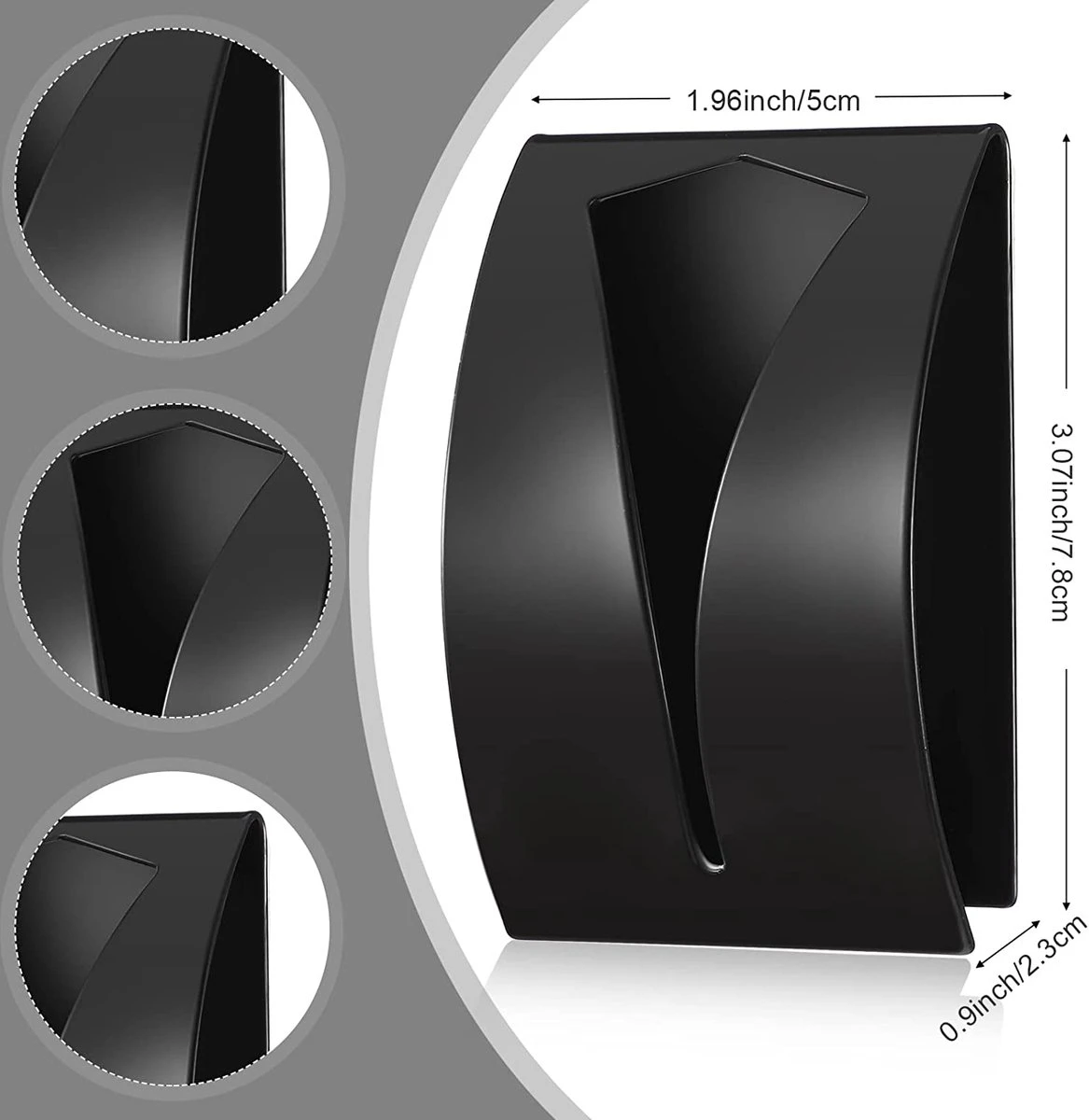 BOTC Handdoekhouder RVS - Handdoekhaakjes 4 Stuks - Handdoek Klem - Handdoek Haak - Zwart 8 BOTC Handdoekhouder RVS - Handdoekhaakjes 4 Stuks - Handdoek Klem - Handdoek Haak - Zwart - Afbeelding 6