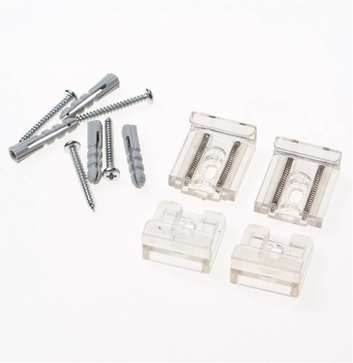 De Noord 8202 - Spiegelklem - Kunstof - 4x - Met Bevestigingsmateriaal 4 De Noord 8202 - Spiegelklem - Kunstof - 4x - Met Bevestigingsmateriaal - Afbeelding 2