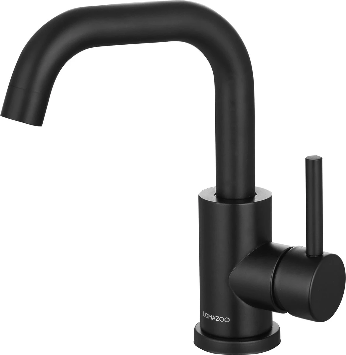 LOMAZOO Wastafelkraan Zwart Pollux - Zwarte Wastafelkraan - Badkamerkraan Zwart - Zwarte Badkamerkraan 3 LOMAZOO Wastafelkraan Zwart Pollux - Zwarte Wastafelkraan - Badkamerkraan Zwart - Zwarte Badkamerkraan