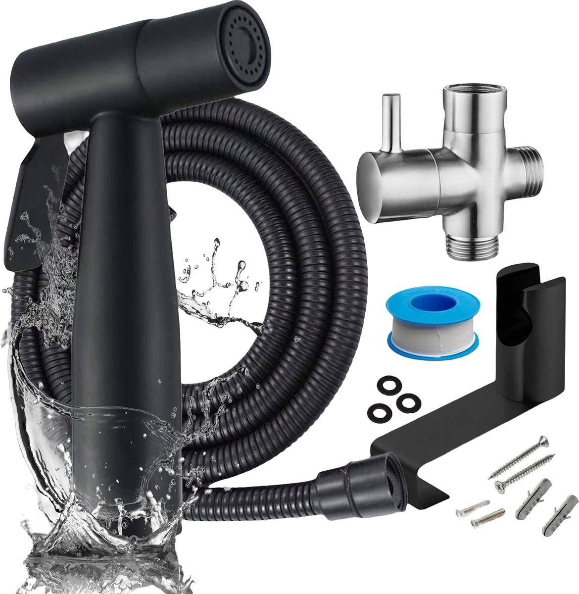 Nolad® Bidet Handdouche - Douchekoppen - Bidet - Handdouche - Zwart 3 Nolad® Bidet Handdouche - Douchekoppen - Bidet - Handdouche - Zwart