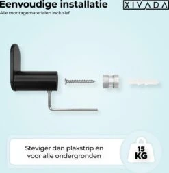 Handdoekhaakjes Zwart - Boren - 2x Wandhaakjes - Handdoekhouder Badkamer -Badkamer Wijs 1171x1200 1