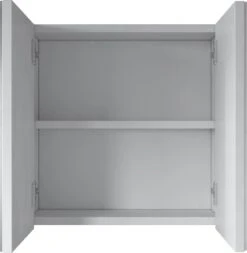 Badplaats Badkamerkast Leon 60 Cm X 20 Cm X 60 Cm - Wit - Spiegelkast Badkamer -Badkamer Wijs 1171x1200