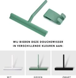 Douchewisser Groen Met Ophangsysteem- Badkamer Accessoires- Raamwisser- Trekker Douche- Silicone- 21cm X 16cm -Badkamer Wijs 1172x1200 3