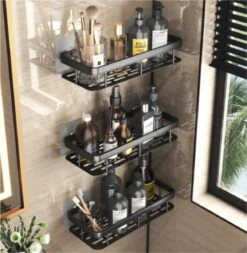 Merkloos Jawes- Wandrek- Zwart- 1stuk- Doucherek- Zonder Te Boren- Wandrek Zonder Boren- Wandrekje -Badkamer Wijs 1172x1200 6