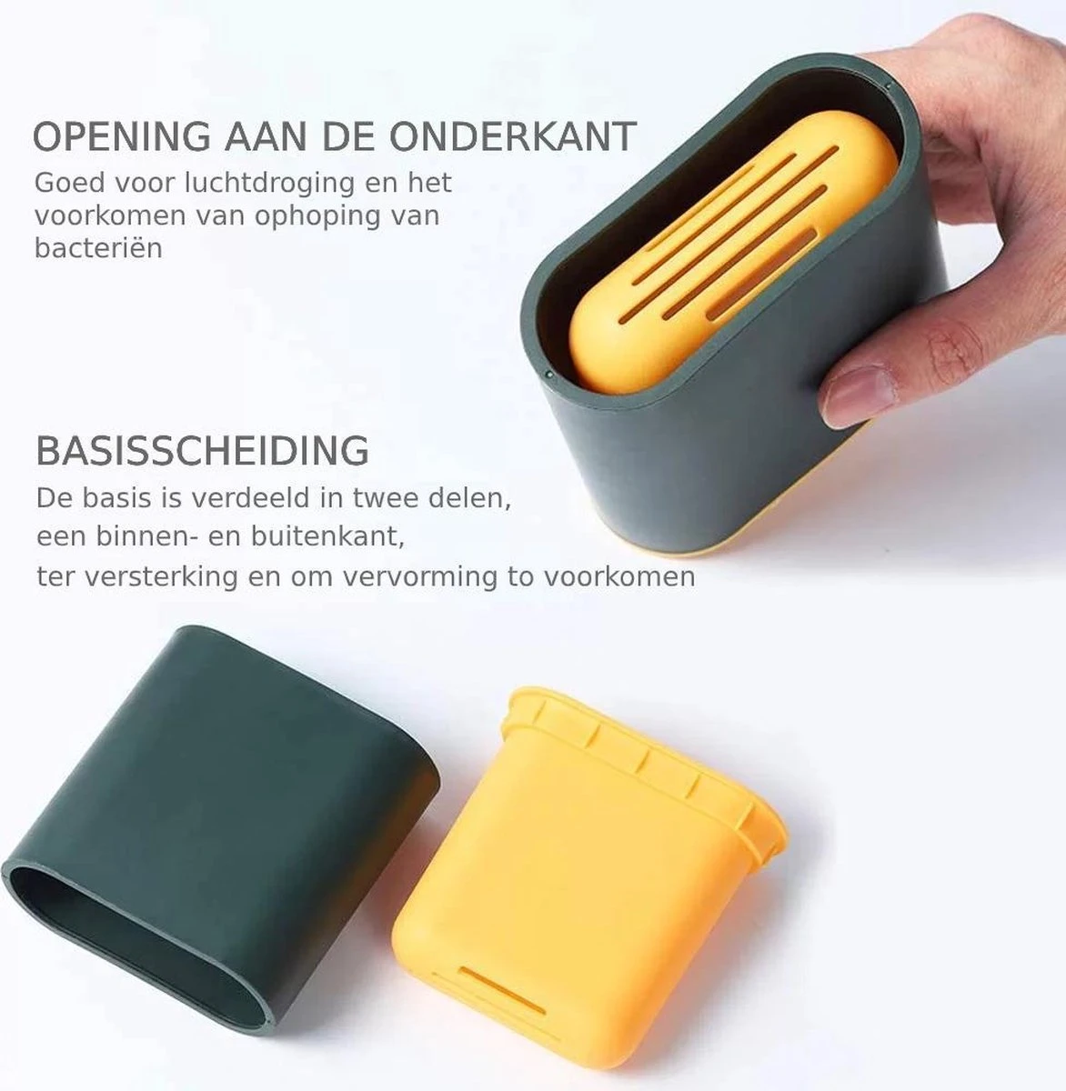 Flexibele Siliconen WC Borstel Met Houder - Hygiënische Toiletborstel Met Ophangsysteem / Wandmontage - Duurzaam En Antibacterieel – Wit 11 Flexibele Siliconen WC Borstel Met Houder - Hygiënische Toiletborstel Met Ophangsysteem / Wandmontage - Duurzaam En Antibacterieel – Wit - Afbeelding 9