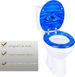 IGOODS WC-brillen - Toiletbrilhoes - 1 St - Universeel - Toiletdeksel Met Softclose - Houten Toiletdeksel - Marineblauw -Badkamer Wijs 1173x1200 16