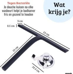 Mmoods Douchewisser Zwart - Douche Trekker Met Zuignap - Vloerwisser Badkamer - Vloertrekker RVS 13 Mmoods Douchewisser Zwart - Douche Trekker Met Zuignap - Vloerwisser Badkamer - Vloertrekker RVS -Badkamer Wijs 1177x1200 3