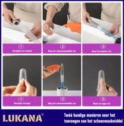 Lukana Siliconen WC Borstel Met Zeepdispenser - Hervulbaar - Vrijstaand Of Hangend - Sneldrogend, Hygiënisch & Antibacteriële Werking - Zonder Boren - Toilet Brush - Toiletborstel Houder - Lekbak -Badkamer Wijs 1178x1200 6