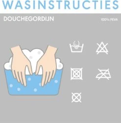 Sealskin Zebra Douchegordijn 180x200 Cm - Peva - Zwart / Wit -Badkamer Wijs 1179x1200 11