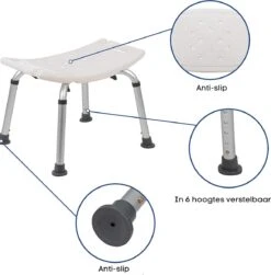Life&Home Douchekruk - Wandbeugel Bijgeleverd - Douchestoel - 6 Hoogtes - Max 130 Kg - Handgrepen 12 Life&Home Douchekruk - Wandbeugel Bijgeleverd - Douchestoel - 6 Hoogtes - Max 130 Kg - Handgrepen -Badkamer Wijs 1179x1200 20