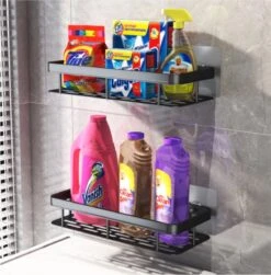 Merkloos Jawes- Wandrek- Zwart- 1stuk- Doucherek- Zonder Te Boren- Wandrek Zonder Boren- Wandrekje -Badkamer Wijs 1179x1200 5