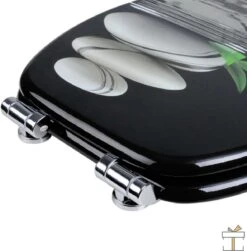 Happyment Antibacteriële Toiletbril - Met Softclose - Universeel - Toiletbrillen Met Kiezel Print - WC Bril - Toiletzitting -Badkamer Wijs 1183x1200 10