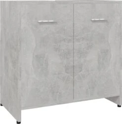 VidaXL Badkamerkast 60x33x61 Cm Spaanplaat Betongrijs -Badkamer Wijs 1184x1200 17