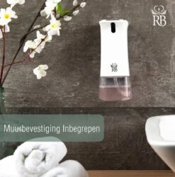 Royal Belinda Automatische Zeepdispenser - 280 ML Schuimdispenser Met Sensor - Wandmontage - No Touch - Zeeppompje - Wit -Badkamer Wijs 1184x1200 3