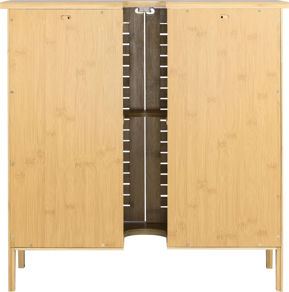 Kamyra® Badkamermeubel Bamboe - Badkamerkast, Wastafelmeubel, Onderkast Wastafel - 60x30x60 Cm - Bamboe 8 Kamyra® Badkamermeubel Bamboe - Badkamerkast, Wastafelmeubel, Onderkast Wastafel - 60x30x60 Cm - Bamboe - Afbeelding 6