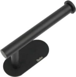 Flusive Toiletrolhouder Met 4 Handdoekhaakjes - Wc Rolhouder - Zelfklevend Zonder Boren - RVS - Zwart -Badkamer Wijs 1187x1200 5