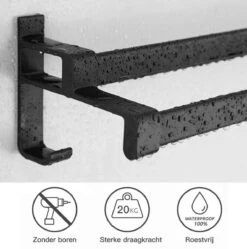 Merkloos Cgoods Handdoekrek Dubbele Stang Zonder Boren - Handdoekrek Badkamer - Handdoekhouder - Handdoekstang - 60CM 15 Merkloos Cgoods Handdoekrek Dubbele Stang Zonder Boren - Handdoekrek Badkamer - Handdoekhouder - Handdoekstang - 60CM -Badkamer Wijs 1188x1200 3
