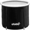 Zitbad | Opblaasbaar Zitbad Voor Volwassenen Van OTUBB | Ofuro | Opvouwbare Badkuip | Inklapbaar | Rond | IJsbad | Zwart | Bath Bucket -Badkamer Wijs 1188x1200 7